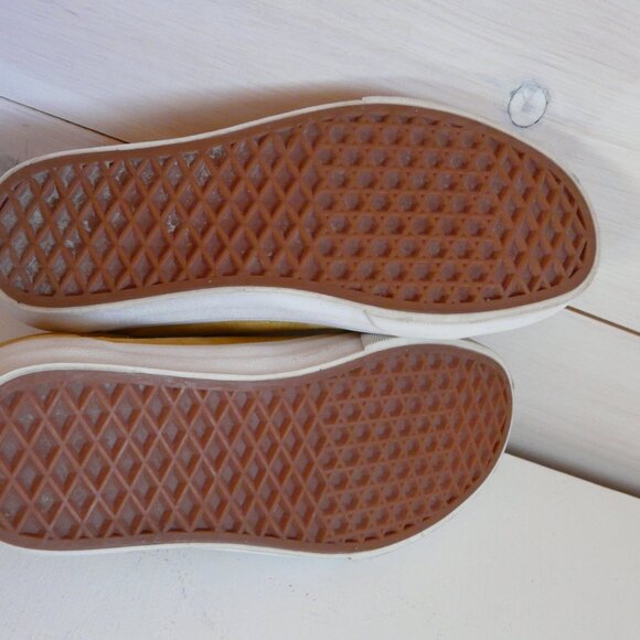 Share Vans Old Skool Warp Shoes Size Mens 5.5 Womens 7 Mustard Low Top Lace Up - - Picture 9 of 11